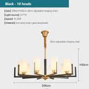 Modern Modern Led Chandelier Nordic Living Room Lamp Retro Simple Dining Room Decoration Iron Art LED Hanging Lamps Pendant Ligh