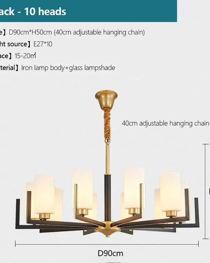 Modern Modern Led Chandelier Nordic Living Room Lamp Retro Simple Dining Room Decoration Iron Art LED Hanging Lamps Pendant Ligh