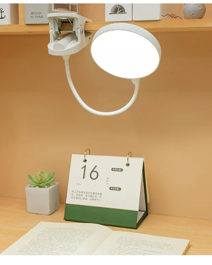 Led Table Lamp USB Rechargeable Night Light With Folding Clamp Study Stand Read Lamp Touch 3 Modes Dimming Eye Protection Light