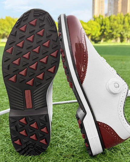 New Men's Golf Shoes Are Easy To Put On And Take Off. Made Of Genuine Leather Material, They Are Non Slip And Casual Sports Shoe