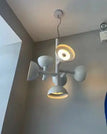 white 6 lamp caps / 100-260v