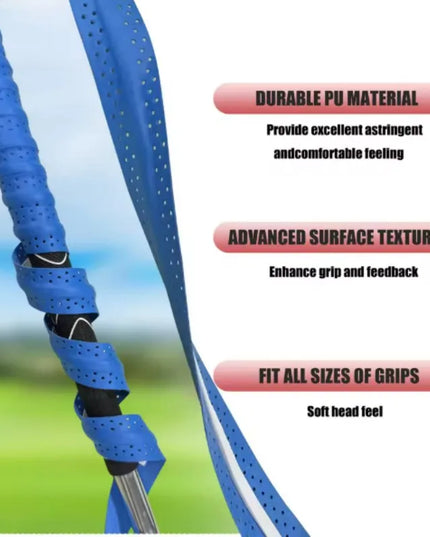 Golf Club Grip Tape Golf Grip Wrapping Tapes Non-slip Sweatproof PU Wrapping Quick Replacement Golf Club Grip Solution