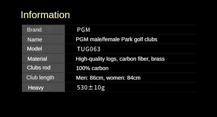 PGM Golf Clubs for Men and Women A Single Club in The Park Low Center of Gravity Putter Supplies TUG063
