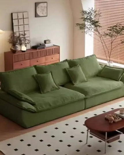 Modern Beige Living Room Sofas Designer Retro Luxury Lazy Living Room Sofas Boneless Leather Woonkamerbanken Furniture Home