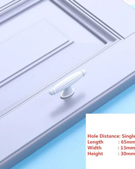 Handles Drawer Cabinet Furniture Kitchen Handles for Cabinet Knob Door Drawer Furniture Kitchen Knob Simplicity Fuji White
