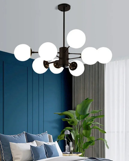 Modern Glass led Chandelier Lighting Ceiling Chandeliers Light For Dining Living Room Bedroom Kitchen Indoor Lustre Fixture Lamp