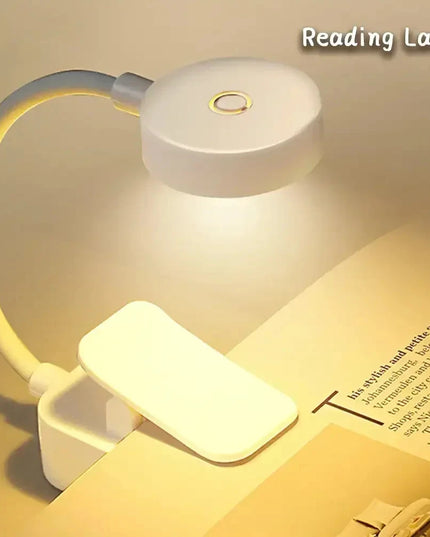 Led Table Lamp USB Rechargeable Night Light With Folding Clamp Study Stand Read Lamp Touch 3 Modes Dimming Eye Protection Light