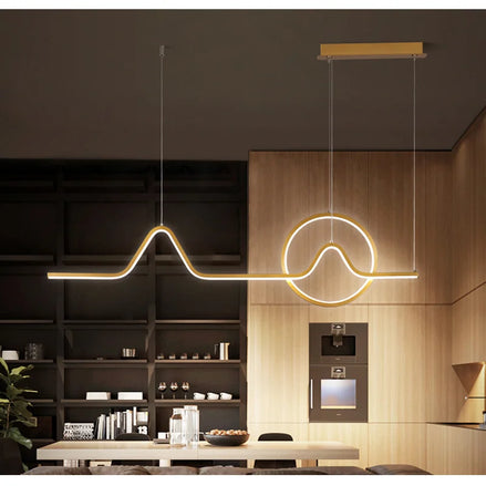 Modern LED Ceiling Chandelier Dining Table Indoor Lighting Chandeliers Kitchen Pendant Light Living Room Decoration Hanging Lamp