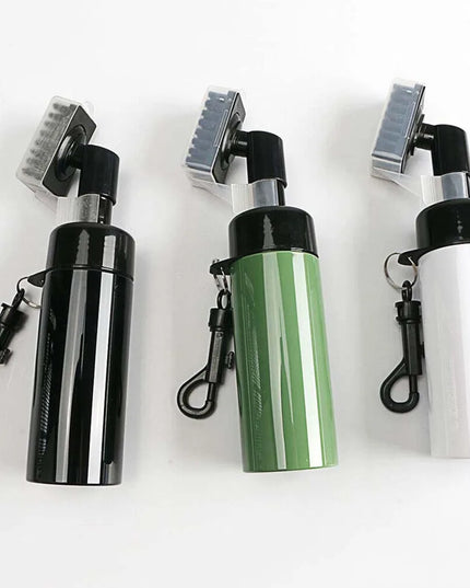 Golf Club Groove Cleaner Brush With Leakproof Spray Bottle Automatic Water Professional Golf Cleaning Kit Portable Golf Tools