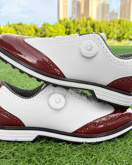 New Men's Golf Shoes Are Easy To Put On And Take Off. Made Of Genuine Leather Material, They Are Non Slip And Casual Sports Shoe