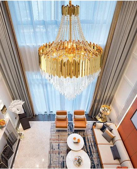 Modern Chandeliers for Living Room Chandelier Luxury Crystal Chandelier Ceiling Lights Lustre Salon Loft Pendant Lighting Lamps