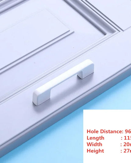 Handles Drawer Cabinet Furniture Kitchen Handles for Cabinet Knob Door Drawer Furniture Kitchen Knob Simplicity Fuji White