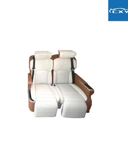 Comfortable Three-Passenger Leather Folding RV Camper Van Sofa Seat Bed Sofa Convertible Into Bed