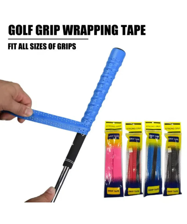 Golf Club Grip Tape Golf Grip Wrapping Tapes Non-slip Sweatproof PU Wrapping Quick Replacement Golf Club Grip Solution