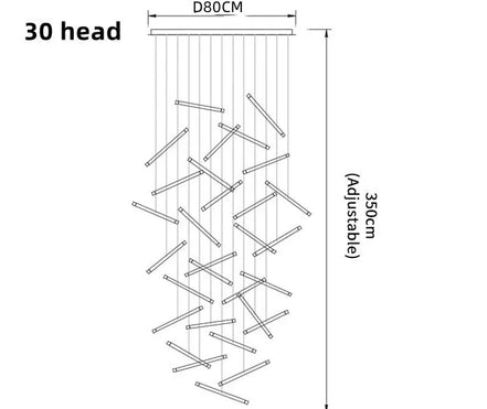 Modern Home Decoration Led Ceiling Chandelier Kitchen Stairs Lighting Lamp Living Room Decor Designer Chandeliers Dining Loft