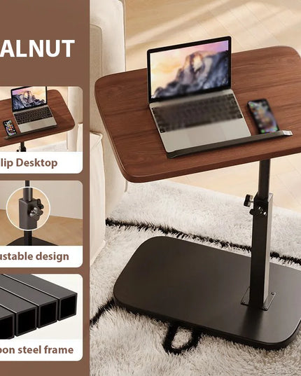 Multifunctional Lift Workstation For Small Space Computer Desk Foldable Bedside Table Adjustable Laptop Home Office Tea Table