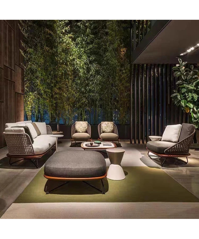 Lounge Terrace Sofa 3 Person Balcony Outdoor Sofa Garden Single Muebles De Jardin De Exterior Outdoor Patio Furniture