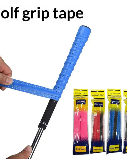 PU Leather Golf Club Grip Tape, Non-Slip Sweatproof, Quick and Easy Replacement, Enhances Swing Stability