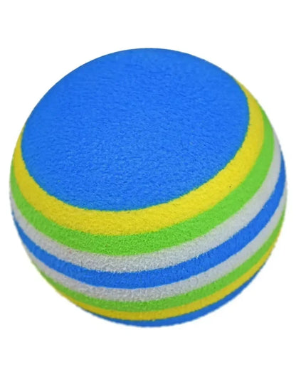10PCS Foam Golf Balls Indoor Swing Training Practice Balls Rainbow Sponge Balls Golf Beginners Flexible Training Aid Accessories