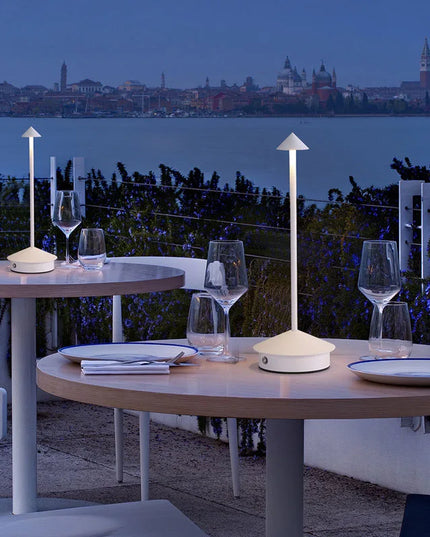 Cordless Table Lamps Rechargeable LED Desk Lamp Outdoor Waterproof Portable Touch Dimmable NightLight for Restaurant DiningHome