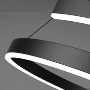 Modern LED spiral chandelier is suitable for living room dining room bedroom study villa home decoration lighting room decoratio