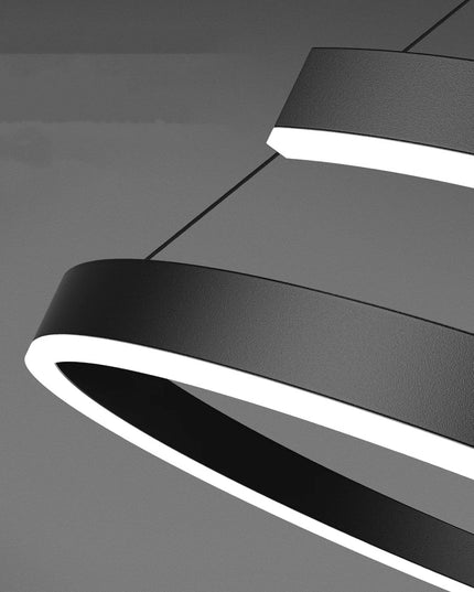 Modern LED spiral chandelier is suitable for living room dining room bedroom study villa home decoration lighting room decoratio