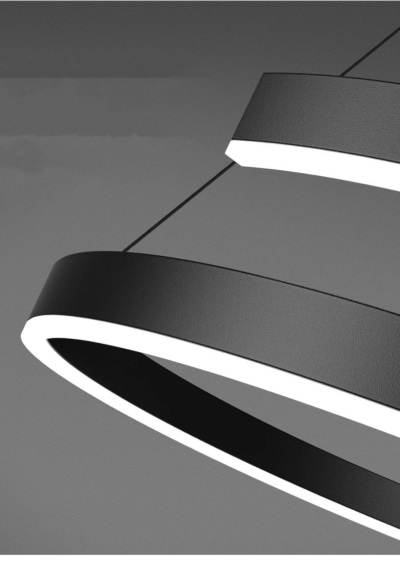 Modern LED spiral chandelier is suitable for living room dining room bedroom study villa home decoration lighting room decoratio