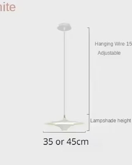 Modern Restaurant LED Chandelier Ceiling Pendant Light Dining Table Hanging Lamp Home Decor 1 Head UFO Indoor Lighting Fixture