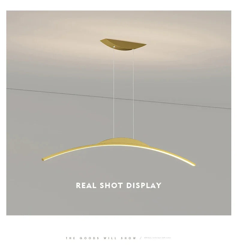 Modern LED Chandelier for Dining Room Kitchen Bar Living Bedroom Ceiling Pendant Lamp Black Simple Design Chandelier Light