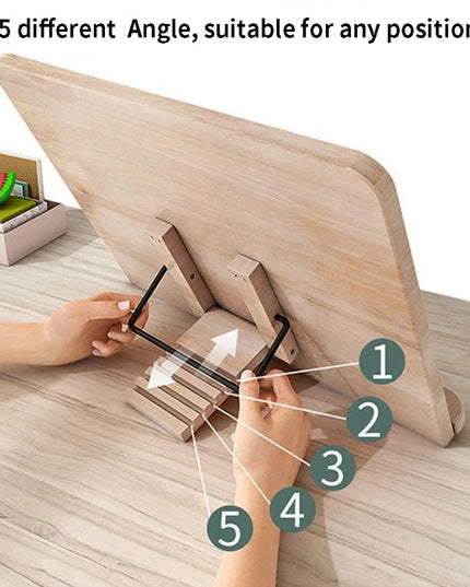 Adjustable Reading Rest Tablet Cook Home Study Room Book Holder Foldable Stand