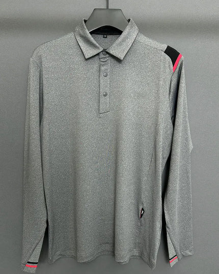 2025 New Golf Men's Autumn and Winter Velvet Long Sleeve T-shirt, Comfortable, Skin friendly, Warm, Free