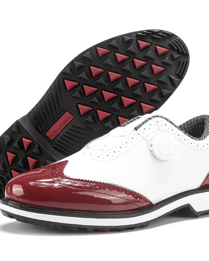 New Men's Golf Shoes Are Easy To Put On And Take Off. Made Of Genuine Leather Material, They Are Non Slip And Casual Sports Shoe