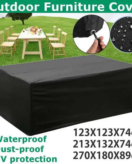 Terrace Patio Furniture Cover Waterproof 210d Furniture Cover, Suitable For Outdoor Sofa Set