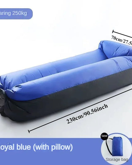 New Lazy Folding Camping Inflatable Sofa Portable Outdoor Inflatable Lounger Comfortable Outdoor Furniture Camping Air Mattress