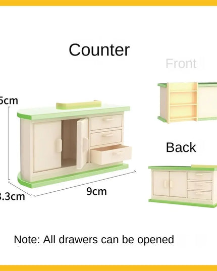 1:12 Dollhouse Miniature Furniture Accessories Sofa Floor Lamp Shelf Kettle Doll House Bedroom Kitchen Furniture Model