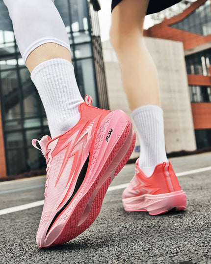 Running Shoes Speciality Marathon Men Sports Breathable Lightweight Carbon Board Women's Comfortable Athletic Nonskid Sneakers