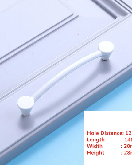 Handles Drawer Cabinet Furniture Kitchen Handles for Cabinet Knob Door Drawer Furniture Kitchen Knob Simplicity Fuji White