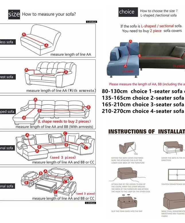 1/2/3/4 Seater Silk Cool Sofa Cover for Living Room L Shap Coner Couh Cover 2024 Spandex Extenble Sofa Protecter Unti Cat Dog
