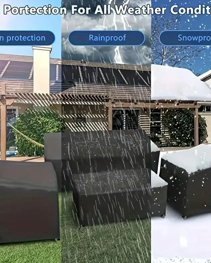 4pcs/Set Patio Furniture Covers, Heavy Duty Waterproof Outdoor Furniture Covers, Rattan Outdoor Furniture Windproof