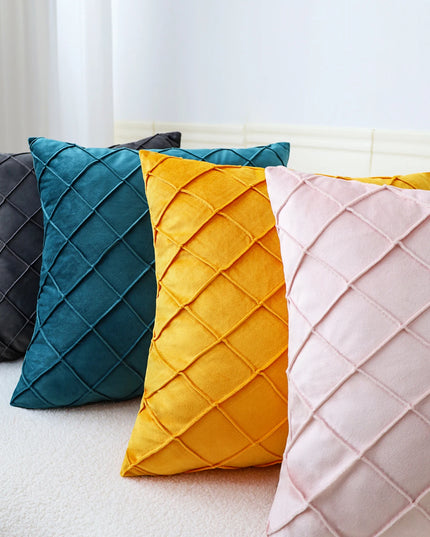 Geometric Cushion Cover Velvet Pillow  Living Room Decoration Pillows for Sofa Home Decor Polyester Blend 45x45cm Pillowcase