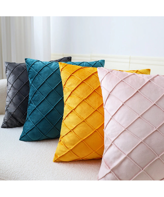 Geometric Cushion Cover Velvet Pillow  Living Room Decoration Pillows for Sofa Home Decor Polyester Blend 45x45cm Pillowcase