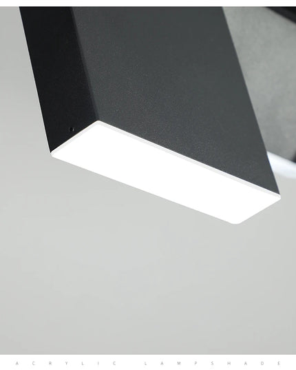 Modern danish Chandelier Design Rotatable Black Led minimalist light Dining Room Decor Led Lamp Bar Loft coffee tables lights
