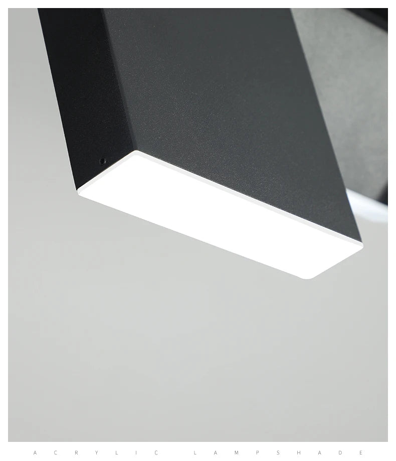 Modern danish Chandelier Design Rotatable Black Led minimalist light Dining Room Decor Led Lamp Bar Loft coffee tables lights