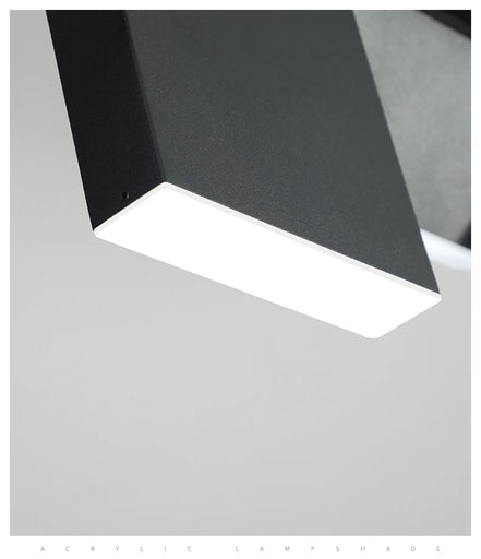 Modern danish Chandelier Design Rotatable Black Led minimalist light Dining Room Decor Led Lamp Bar Loft coffee tables lights