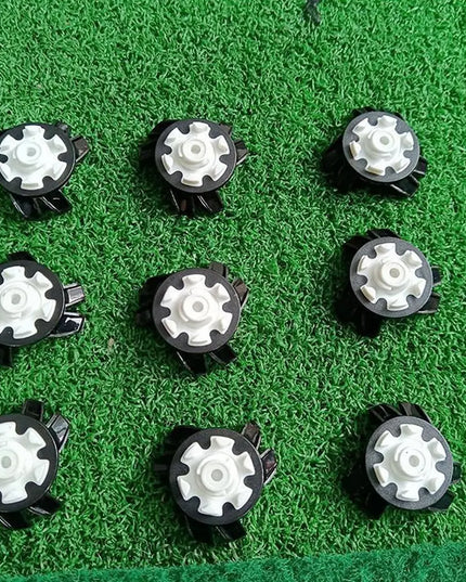 Golf Shoe Spikes Replacements 12 Pieces Footwears Anti Slip Golf Cleat Quick Twist Golf Spikes Golf Cleats Portable Wrench Screw