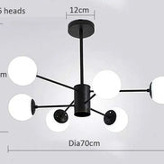 Modern Glass led Chandelier Lighting Ceiling Chandeliers Light For Dining Living Room Bedroom Kitchen Indoor Lustre Fixture Lamp