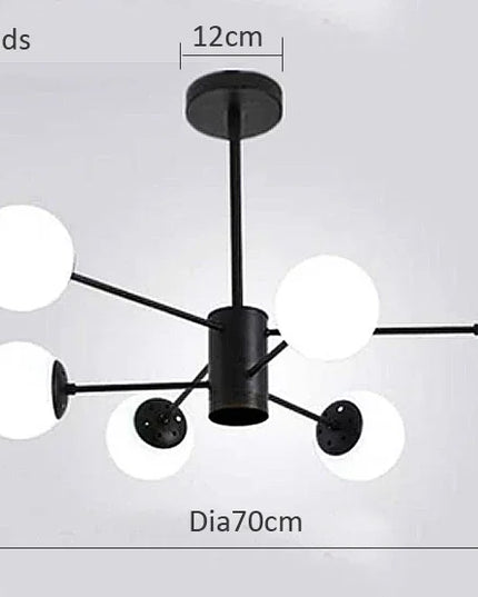 Modern Glass led Chandelier Lighting Ceiling Chandeliers Light For Dining Living Room Bedroom Kitchen Indoor Lustre Fixture Lamp