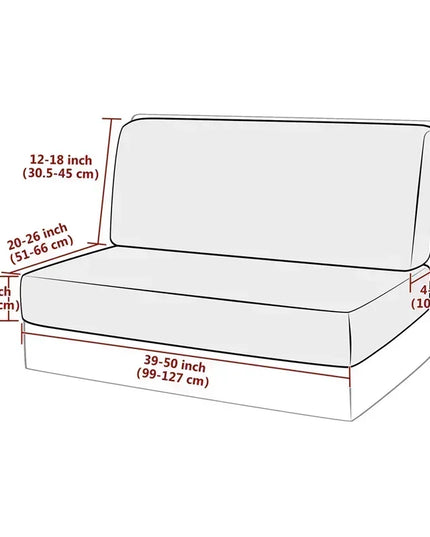 2pcs/set Jacquard RV Dinette Cushions Covers Stretch Camper Sofa Seat Covers Adjustable Dining Seat Covers Bench Backrest Decor