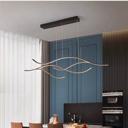 Modern Minimalist Led Chandelier Creative Personality Dining Room Bar Pendant Light Lighting Kitchen Hanging Lamp Lustre Fixture