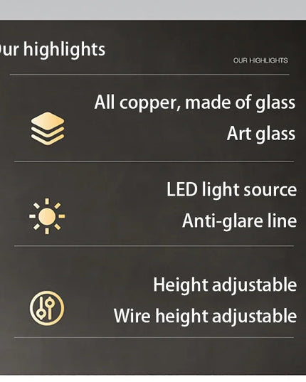Modern LED Chandelier Lamp For Living Room Bedroom Dining Kitchen Ceiling Lights Ring Glass Flower Design Suspension Light